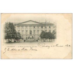 carte postale ancienne 73 CHAMBERY. Palais de Justice. Timbre 10 Centimes 1902