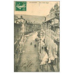 carte postale ancienne 73 CHAMBERY. Place Saint-Léger 1912