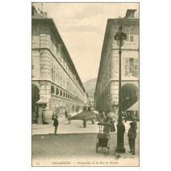 carte postale ancienne 73 CHAMBERY. Vendeur de Glaces ambulant rue de Boigne 1913