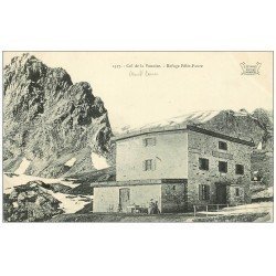 carte postale ancienne 73 COL DE LA VANOISE. Refuge Félix-Faure animation