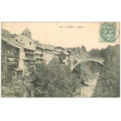 carte postale ancienne 73 FLUMET. Le Ravin 1905