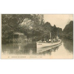carte postale ancienne 73 GORGES-DU-SIERROZ. Embarcadère à vapeur Le Rêve