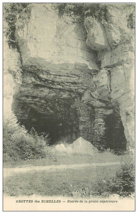 carte postale ancienne 73 GROTTE DES ECHELLES. L'Entrée