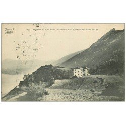 carte postale ancienne 73 LA DENT DU CHAT. Hôtel Restaurant du Col 1914