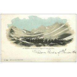 carte postale ancienne 73 LA VANOISE. 22° Bataillon de Chasseurs Alpins. Timbre 10 centimes 1902