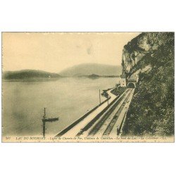 carte postale ancienne 73 LAC DU BOURGET. Le Colombier ligne de Chemin de Fer