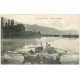 carte postale ancienne 73 LAC DU BOURGET. Pêcheurs à la Senne 1923. Métiers de la Mer et des Lacs