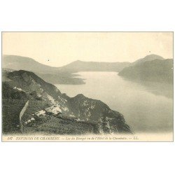 carte postale ancienne 73 LAC DU BOURGET. Vue de l'hôtel de la Chambotte