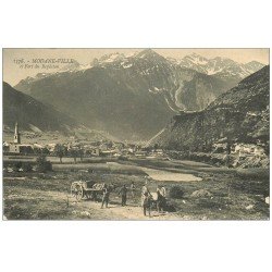 73 MODANE. Fort du Replaton Paysans et attelage