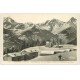 carte postale ancienne 73 MODANE. Le Charmaix Fort du Sappey et Massif de Chavières skieur