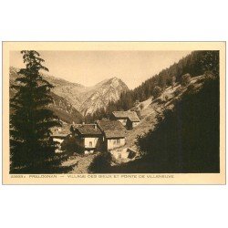 carte postale ancienne 73 PRALOGNAN. Village des Bieux Pointe Villeneuve