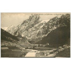 carte postale ancienne 73 PRALOGNAN-LA-VANOISE. Grand Marchet et Promeneurs