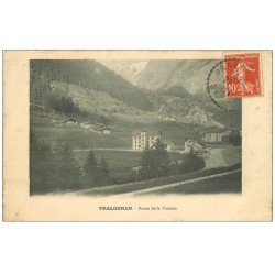 carte postale ancienne 73 PRALOGNAN-LA-VANOISE. Route de la Vanoise 1911. Tampon Hôtel