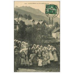 carte postale ancienne 73 SAINT-COLOMBAN-DES-VILLARDS 1907. Groupe folklorique