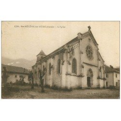 carte postale ancienne 73 SAINTE-HELENE-SUR-ISERE. L'Eglise 1926