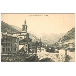 73 TERMIGNON. L'Eglise et Hôtel de la Dent Parrachée. Publicité Pétrole Hahn