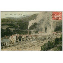 73 UGINE. Usine Electro-Métallurgique. Carte toilée 1909