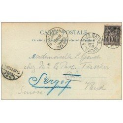 1899 AIX-LES-BAINS 73. Arc de Campanus. Timbre 10 Centimes 1899