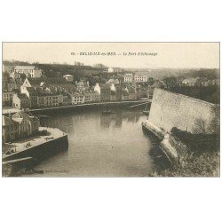 carte postale ancienne 56 BELLE-ILE-EN-MER. Le Port d'échouage