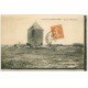 carte postale ancienne 56 CAMP DE COËTQUIDAN. Moulin d'Avaugours 1929 Enfants, Vaches et Moutons