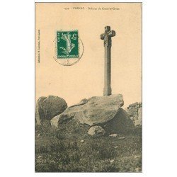 carte postale ancienne 56 CARNAC. Dolmen de Croix-er-Guen. 1913