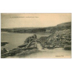 56 LA ROCHE-BERNARD. Les Roches et la Vilaine avec Ouvriers 1921