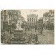 carte postale ancienne 56 LORIENT. La Bove. Théâtre et Statue Massé 1905. Biseautée