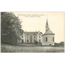 carte postale ancienne 56 MONTENEUF. Château Chapelle de la Voltais
