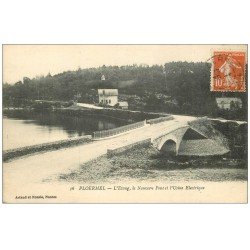 56 PLOERMEL. Etang, Pont et Usine Electrique 1916