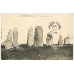 carte postale ancienne 56 PLOUHARNEL-CARNAC. Les Menhirs du Vieux Moulin 1909