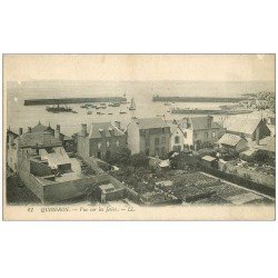 carte postale ancienne 56 QUIBERON. Les Jetées et Jardinets