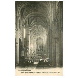 carte postale ancienne 56 SAINTE-ANNE-D'AURAY. La Basilique. Nef et Orgue