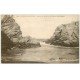 carte postale ancienne 56 SAINT-PIERRE-QUIBERON. rochers Port-Bara et Plage de Monhir-Jacob 1930