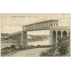 carte postale ancienne 56 TRINITE-SUR-MER. Le Pont de Kérispert
