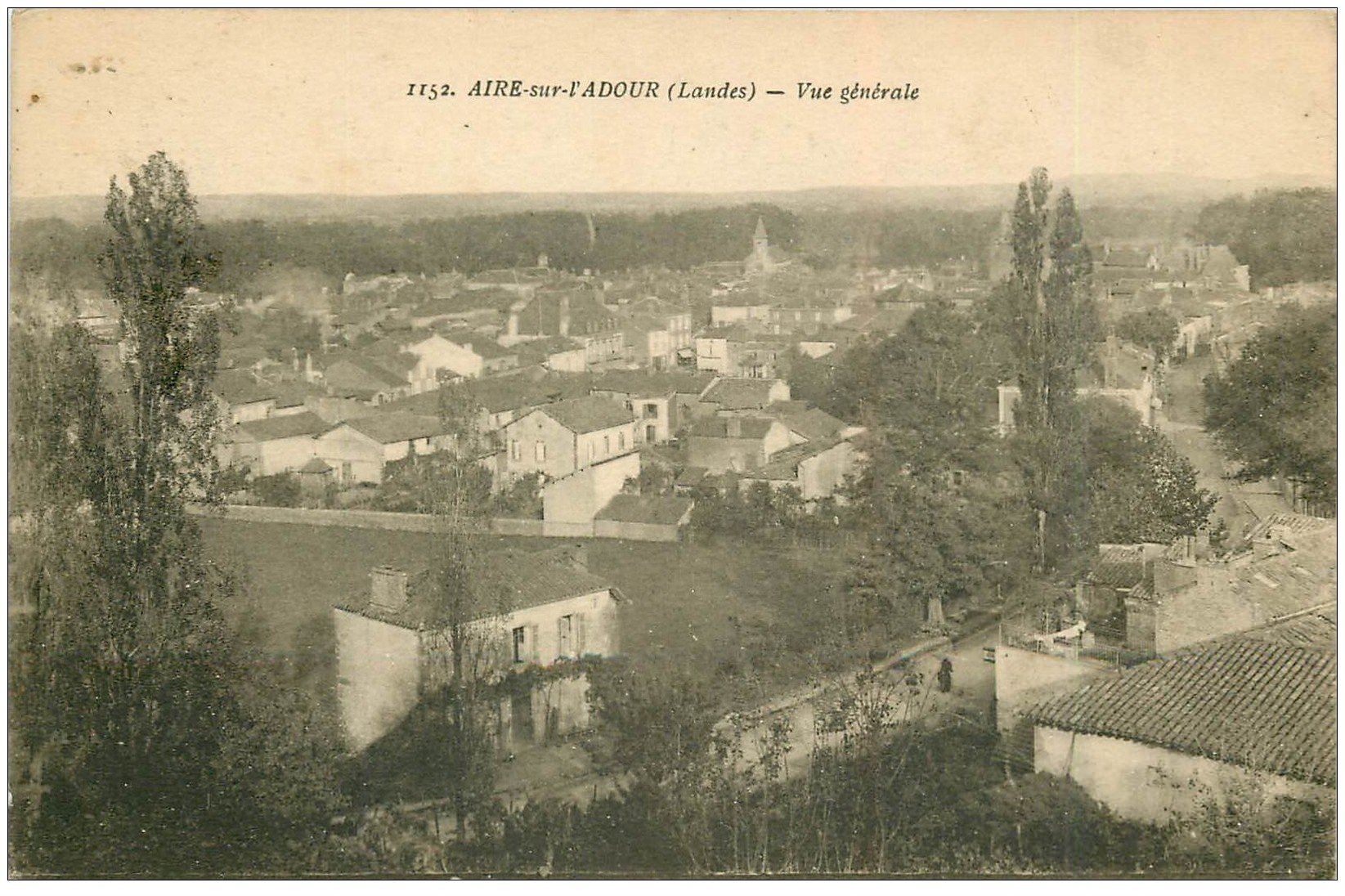 40 AIRE-SUR-ADOUR. Vue générale 1923