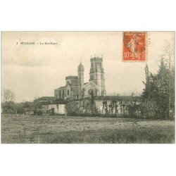 carte postale ancienne 40 BUGLOSE. La Basilique 1916