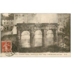 carte postale ancienne 40 DAX. La Fontaine Chaude 1919 source de la Nèhe