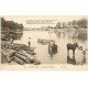 carte postale ancienne 40 DAX. Lavage des Tonneaux sur l'Adour 1926