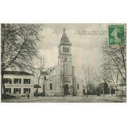 carte postale ancienne 40 DAX. Place et Eglise