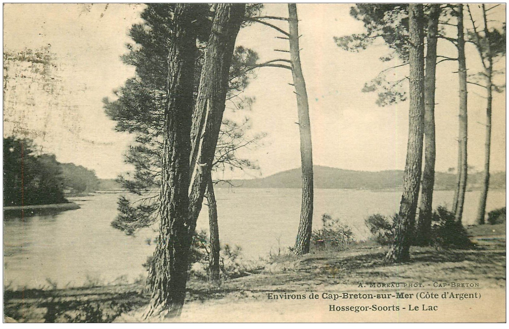 carte postale ancienne 40 HOSSEGOR. Le Lac 1924