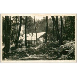 carte postale ancienne 40 HOSSEGOR. Villa bord du Lac. Carte photo 1934