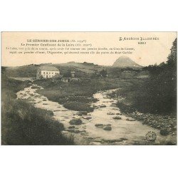 carte postale ancienne 07 LE GERBIER DES JONCS. Ferme de Loire premier Confluent de la Loire 1922
