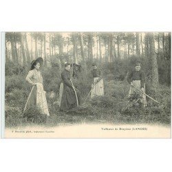 40 LANDES. Tailleuses de Bruyères vers 1900. Vieux métiers Campagne