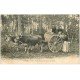 carte postale ancienne 40 LES LANDES. Mise en Barrique de la Résine dans la Forêt. Vieux Métiers vers 1900