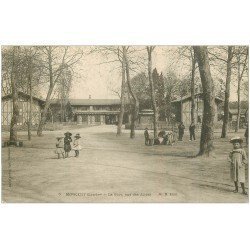 carte postale ancienne 40 MORCENX MORCENT. Les Allées de la Gare 1903
