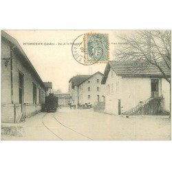 carte postale ancienne 40 PEYREHORADE. La Minoterie et Train 1907