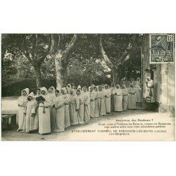 carte postale ancienne 40 PRECHACQ-LES-BAINS. Les Baigneurs 1931 Etablissement Thermal