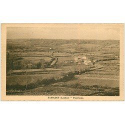 carte postale ancienne 40 SAMADET. Panorama 1940