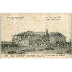 carte postale ancienne 07 PEREYBEILLE. L'Auberge sanglante Route Nationale d'Aubenas au puy 1906