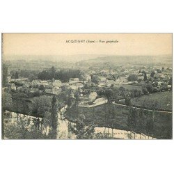 carte postale ancienne 27 ACQUIGNY. Vue générale